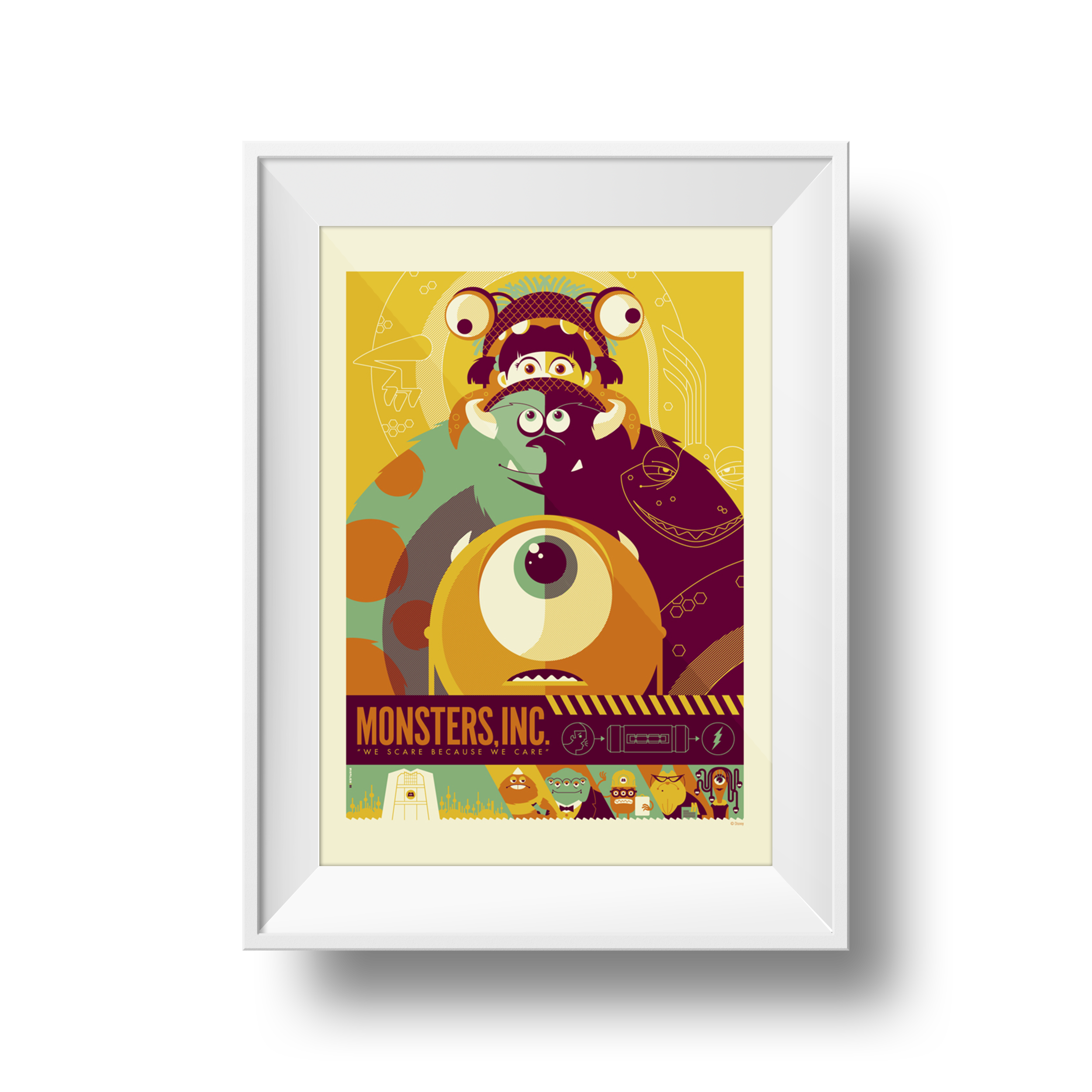 Monsters Inc. | Tom Whalen | 18 x 24